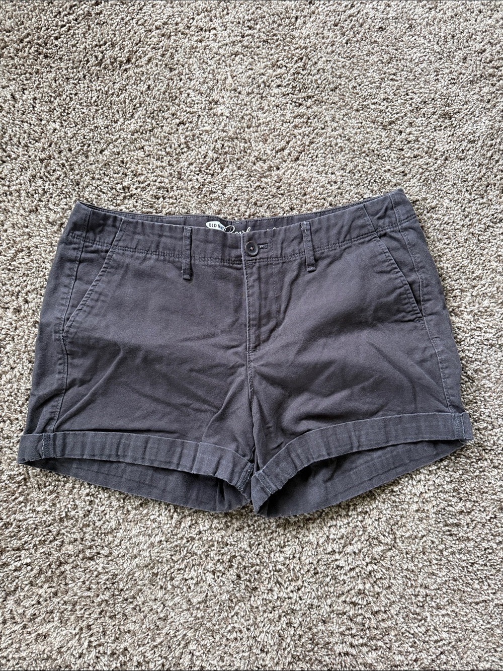 Old Navy Brown Boyfriend Roll-Hem Shorts Size 8
